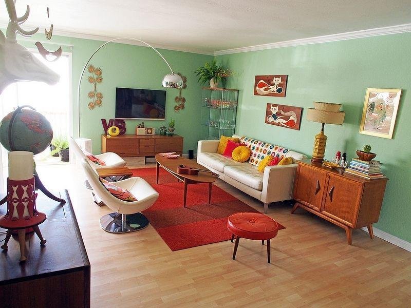 living room with appliances