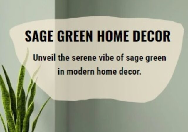 Sage Green Home Decor